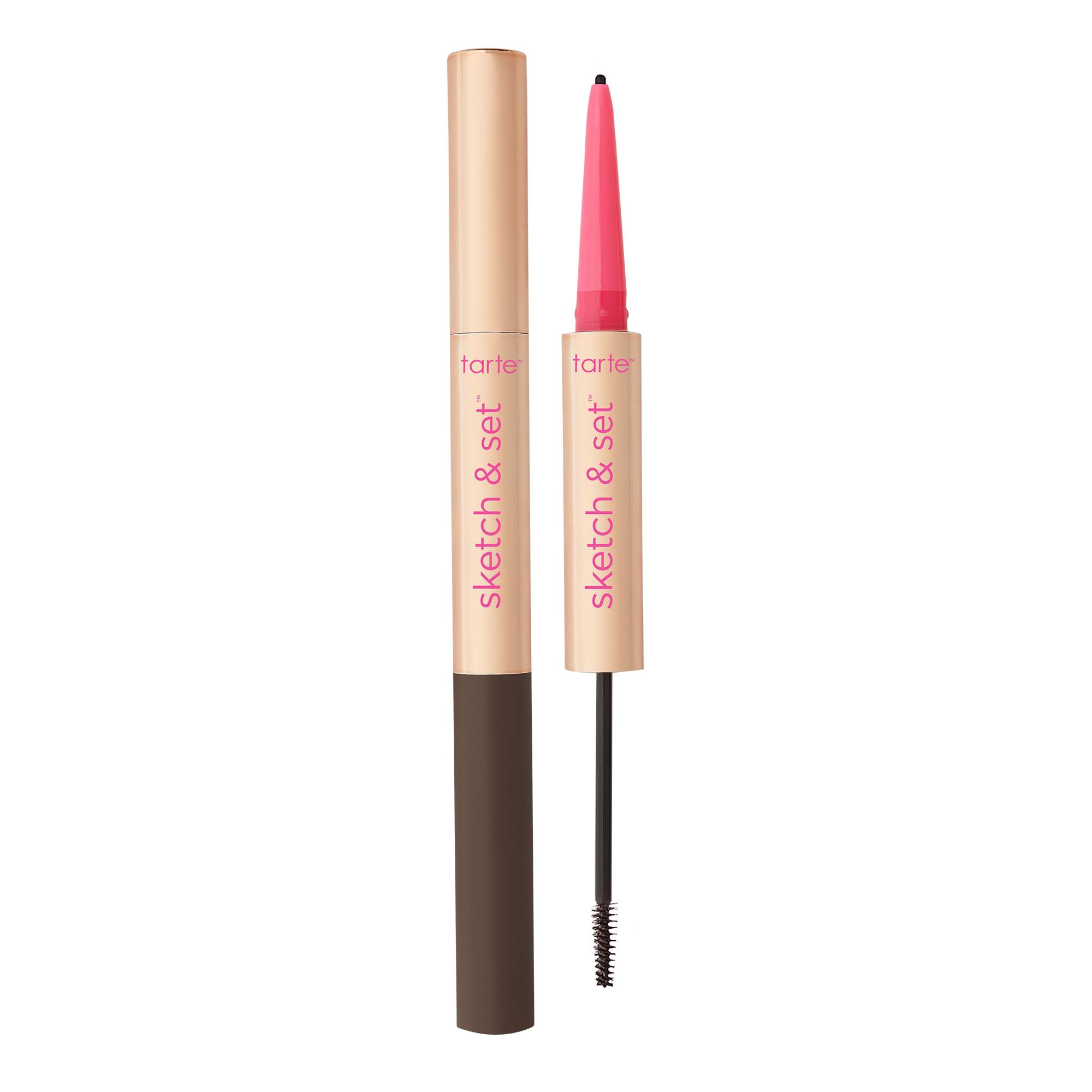 Tarte Big Ego Sketch & Set Brow Pencil with Tinted Gel – Natural Eyebrow Filler for Defined, Long-Lasting Brows – Perfect for Everyday Makeup & Professional Looks