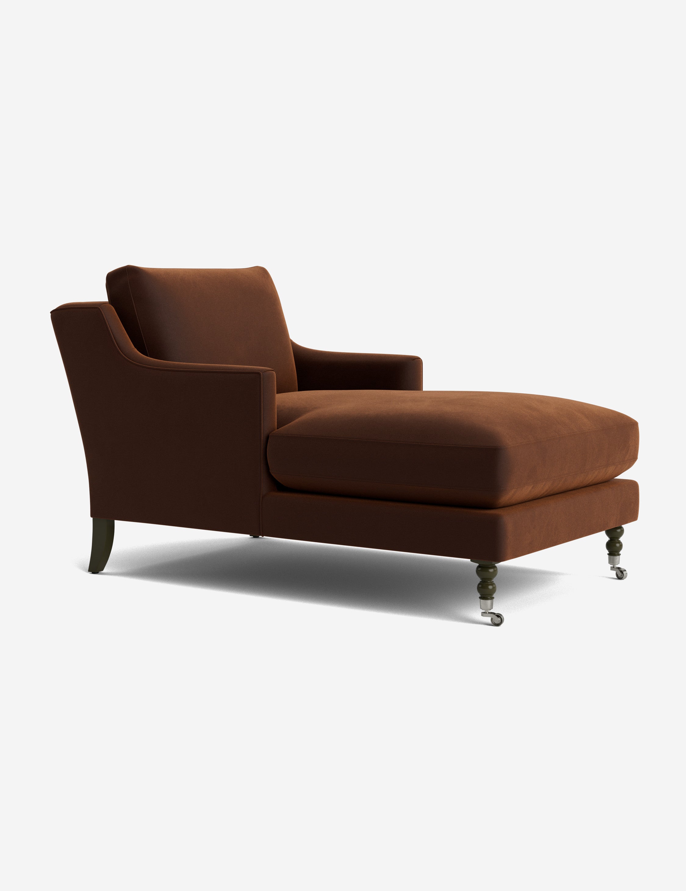 Fabienne Chaise Lounge Chair - Modern Accent Chair for Living Room, Bedroom & Office - Stylish Mid-Century Design with Upholstered Seat and Wooden Legs - Perfect for Relaxing, Reading & Home Decor