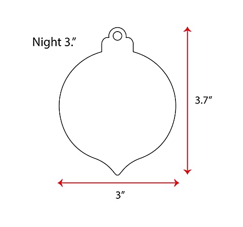25 Clear Acrylic Christmas Ornaments (3