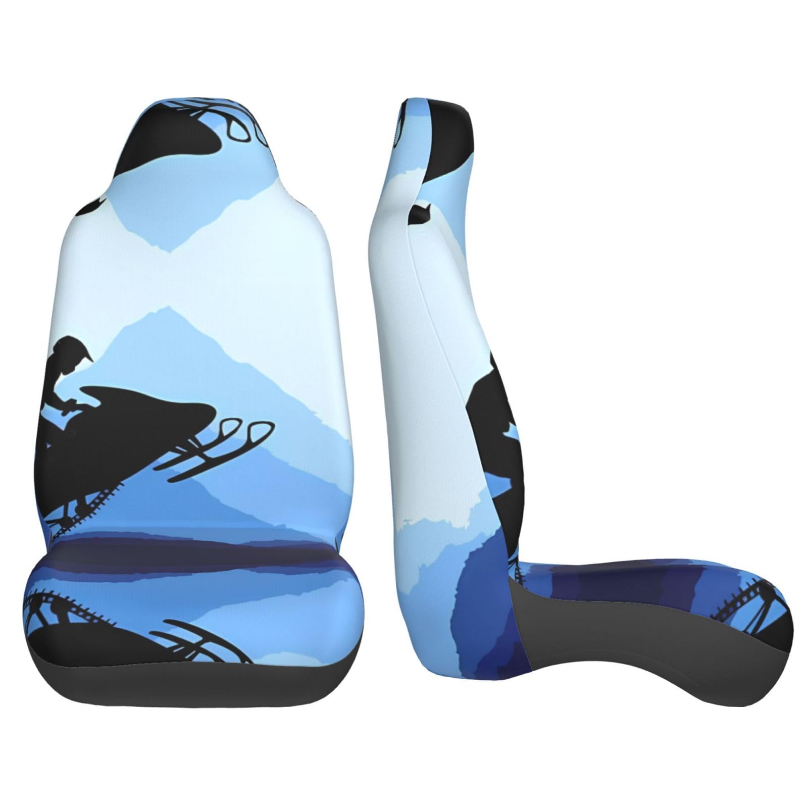 Universal Snowmobile Car Seat Covers - Breathable Front Seat Protectors for Cars, SUVs, Sedans & Trucks - Easy to Clean & Removable - Perfect for Winter Sports & Outdoor Adventures