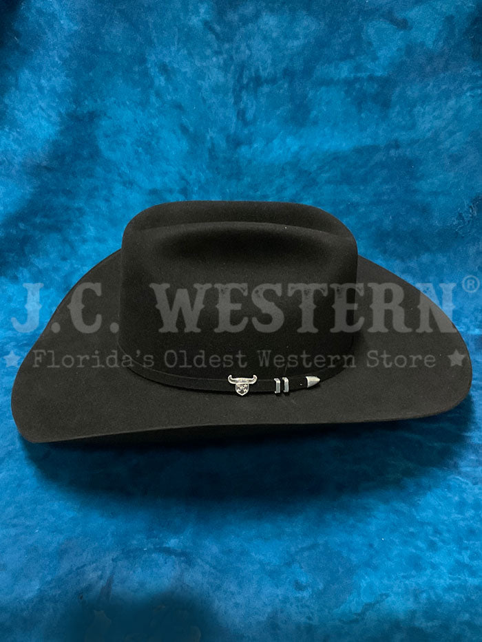 Resistol RFUSTR 724207 USTRC 6X Black Western Cowboy Hat for Men - Perfect for Rodeo, Horseback Riding & Country Style Fashion