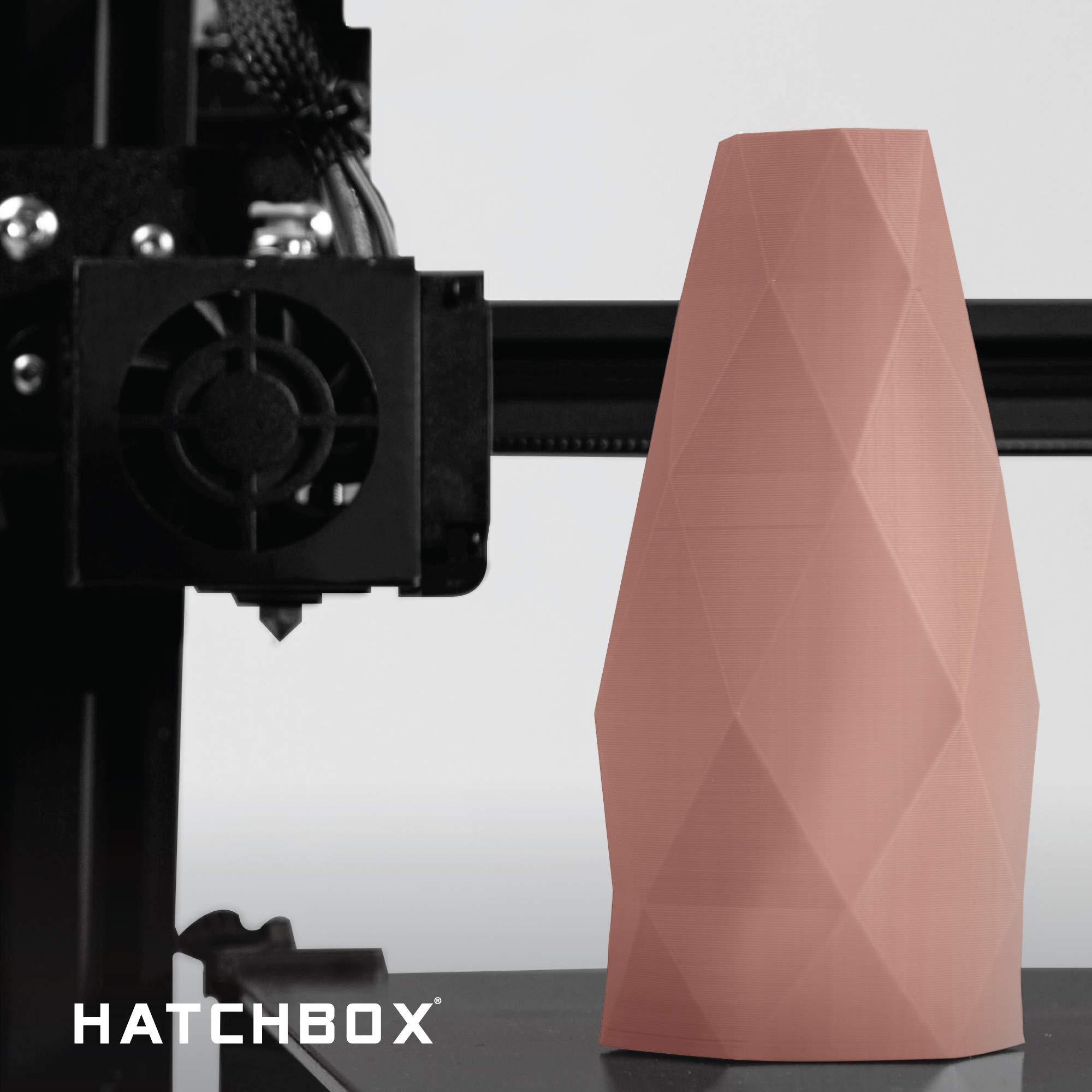 HATCHBOX Premium Silk PLA 3D Printer Filament - 1.75mm, 1kg Spool, Brown - High Precision +/-0.03mm for Smooth 3D Printing - Ideal for Cosplay Props, Home Decor & DIY Projects