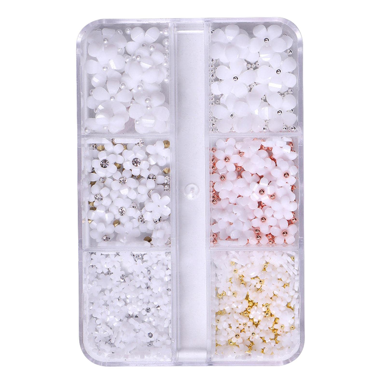 3D Flower Nail Charms - Mixed Floral Nail Art Studs & Decorative Jewelry Accessories for DIY Nail Ornaments (Style A) | Perfect for Manicures, Nail Salons, and Creative Nail Art Designs