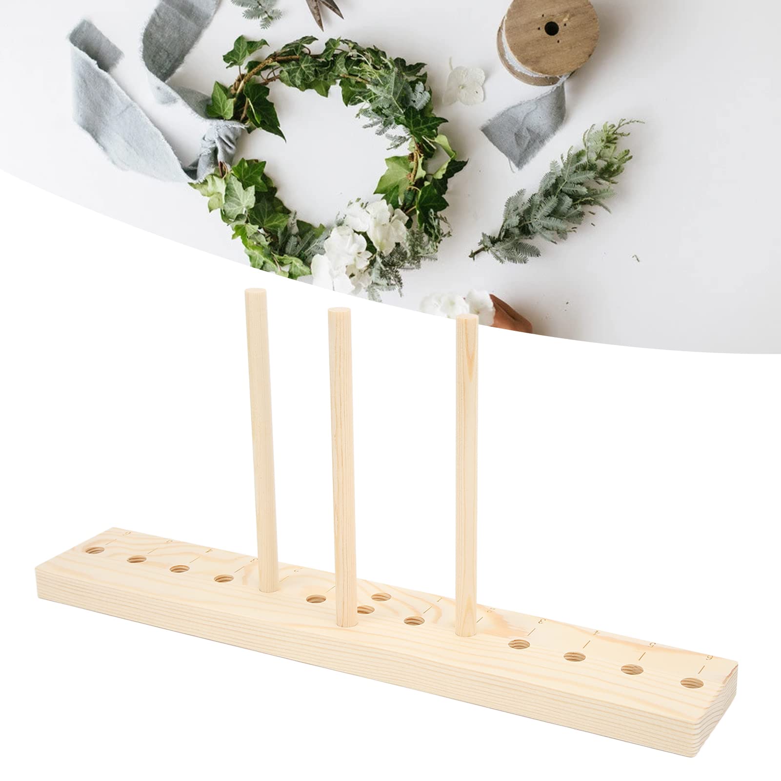 Yuehuamech Wooden Bow Maker Kit - Adjustable DIY Ribbon Bow Tool for Hair Bows, Holiday Wreaths, Gift Wrapping & Crafting - Perfect for Christmas, Weddings, and Party Decorations