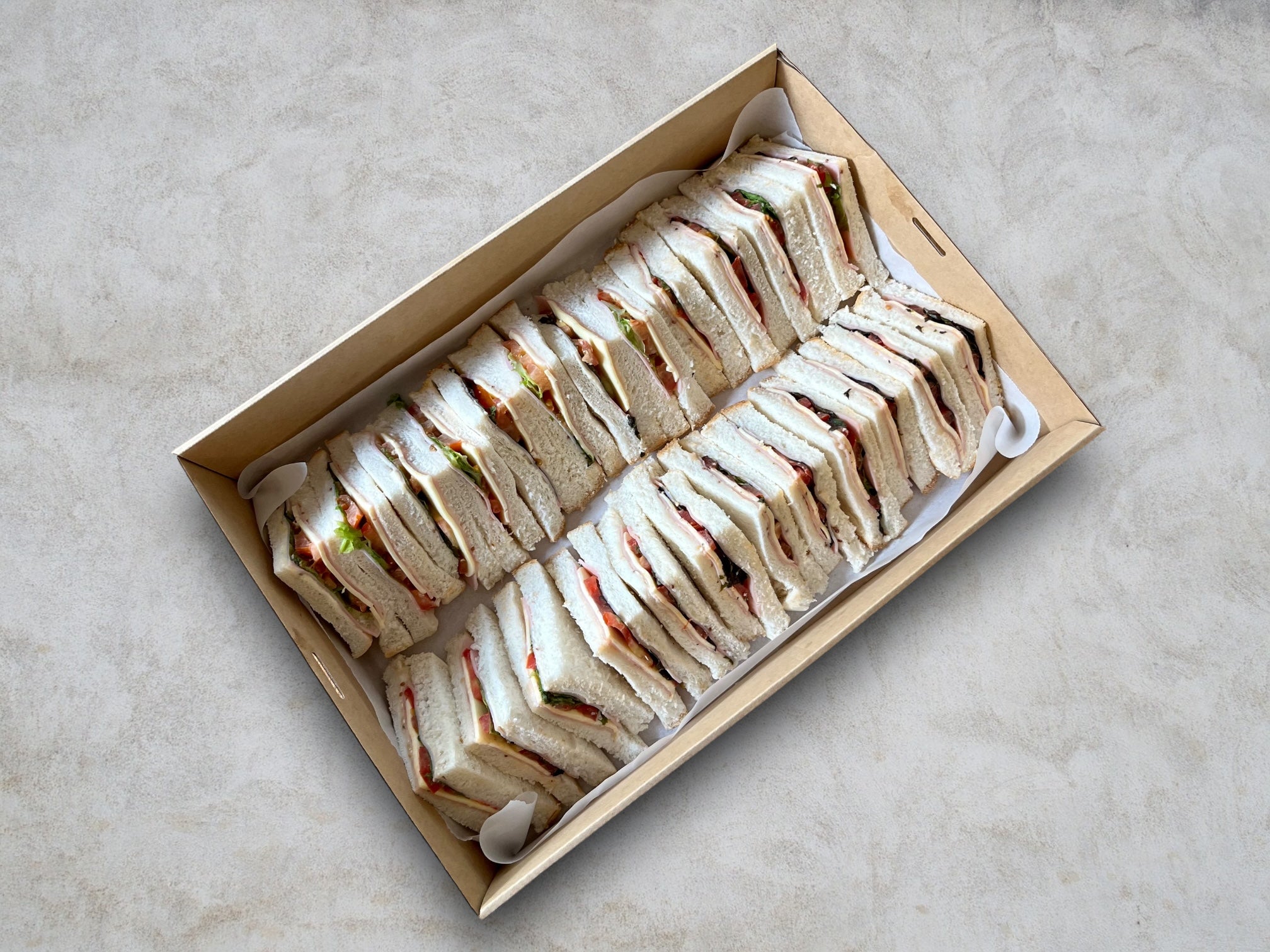 Premium Finger Sandwiches Box - Assorted Mini Sandwiches for Parties, Tea Time & Events - Perfect for Bridal Showers, Baby Showers & Afternoon Tea