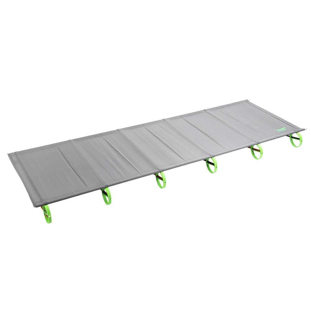 Portable Folding Camping Cot - Lightweight Aluminum Alloy Frame for Outdoor Hiking, Travel & Office Nap - Compact Foldable Bed for Home, Camping & Backpacking