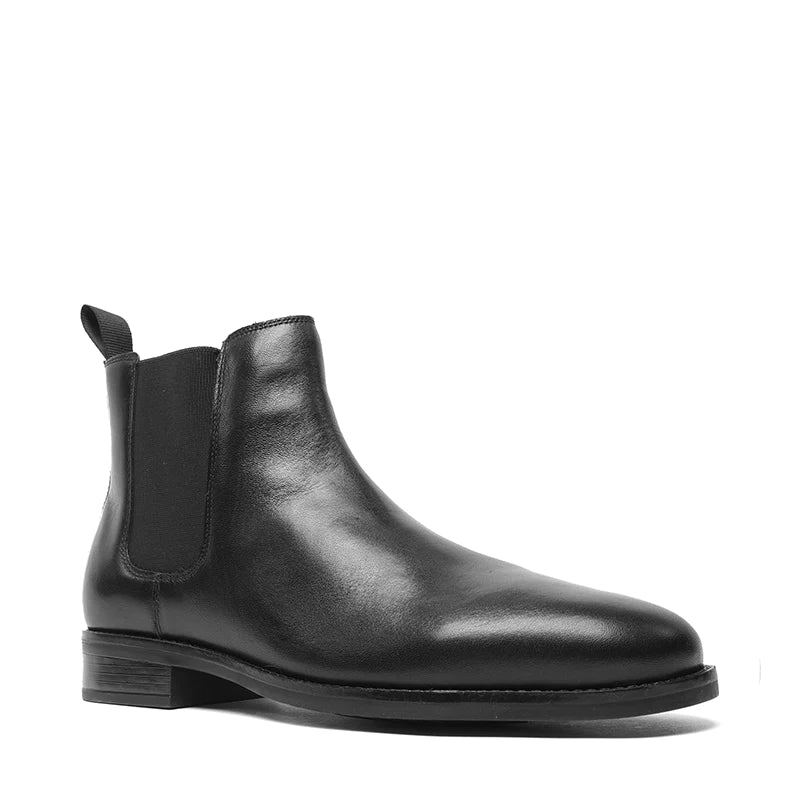 Men's Grand+ Chelsea Boots - Waterproof Leather Ankle Boots for Men | Comfortable Slip-On Shoes for Casual & Work Wear | Perfect for Outdoor, Office & Travel