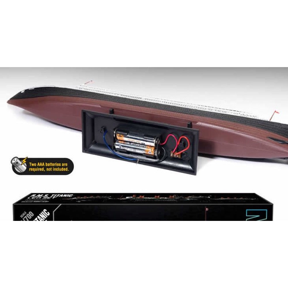 1/700 Scale RMS Titanic Model Kit with LED Lights - Academy 14220 - Perfect for Collectors, History Enthusiasts & DIY Ship Model Building Projects
