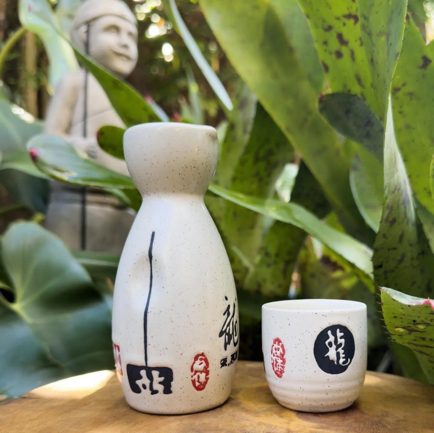 Premium Traditional Japanese Ceramic Sake Set - Authentic Sake Cups & Flask Gift Set for Home, Restaurant & Japanese Tea Ceremony Use