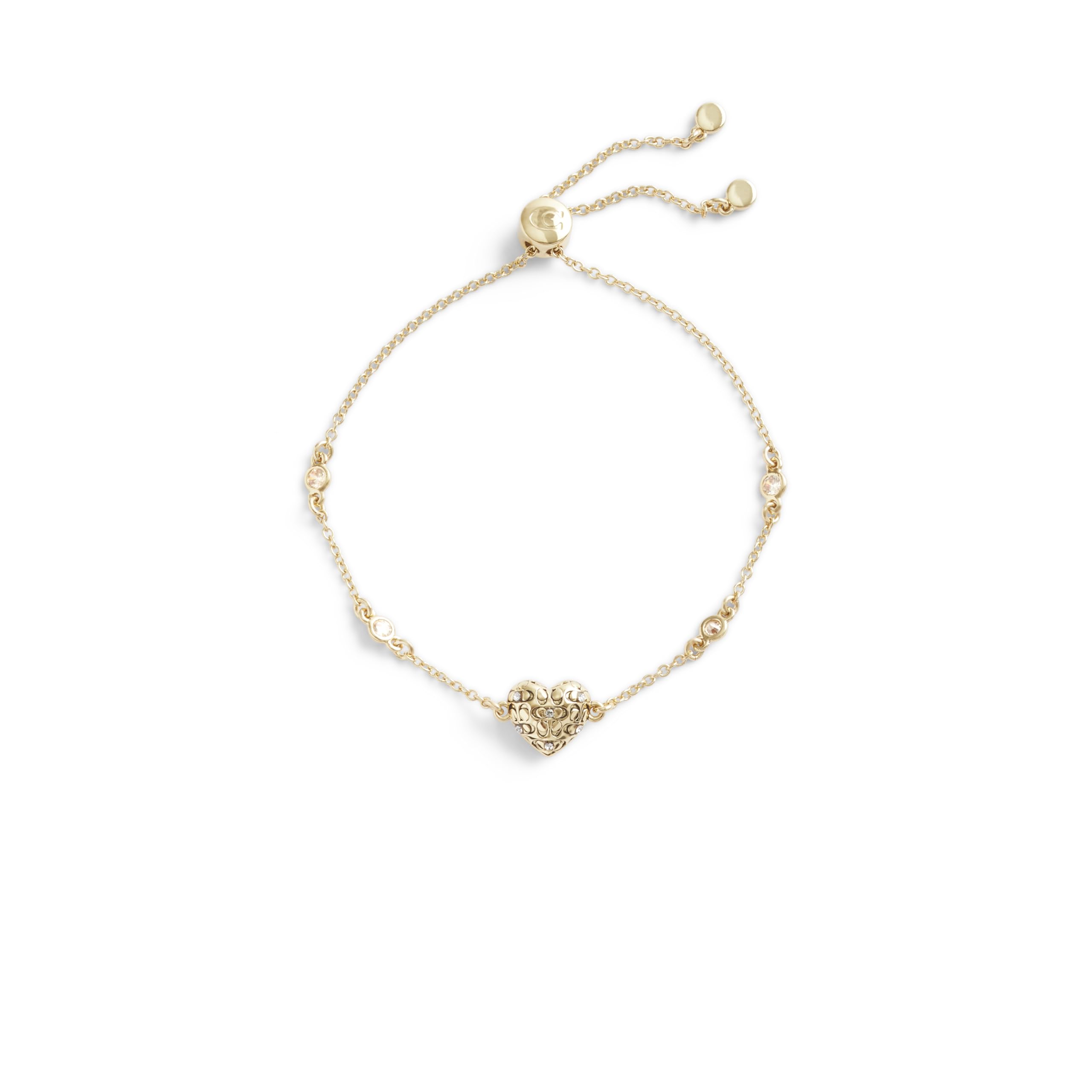 COACH Women's Signature Quilted Heart Slider Bracelet - Fashion Jewelry for Women | Perfect Gift for Valentine's Day, Anniversary & Special Occasions | Elegant Accessory for Date Night & Parties