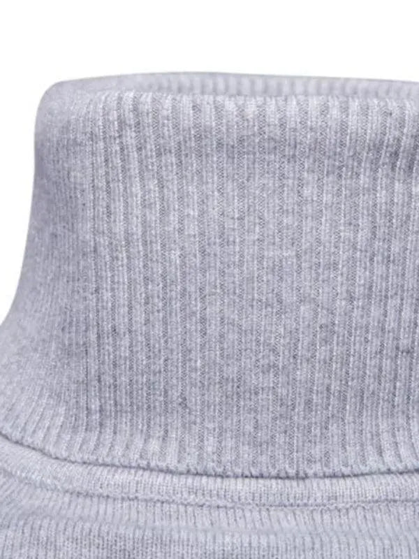 Men's Wool Knit Turtleneck Sweater - Thick Warm Winter Pullover for Casual Wear & Outdoor Activities