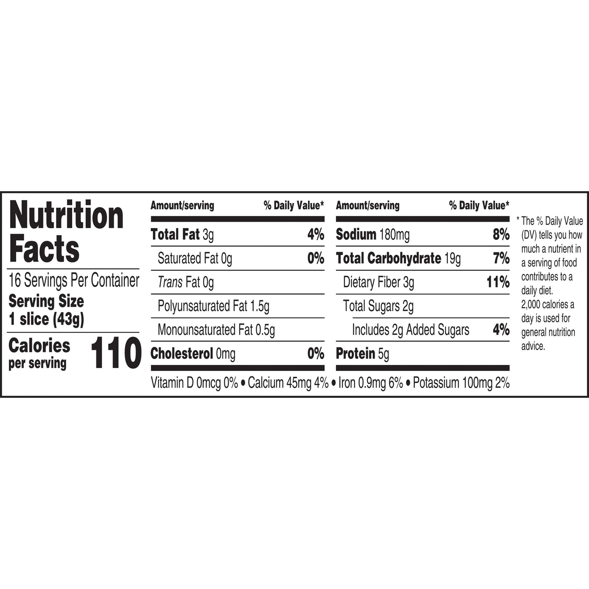 Arnold 12 Grains and Seeds Whole Grain Multigrain Bread - 24 oz Bag | Healthy High Fiber Sandwich Bread for Breakfast, Lunch & Snacks