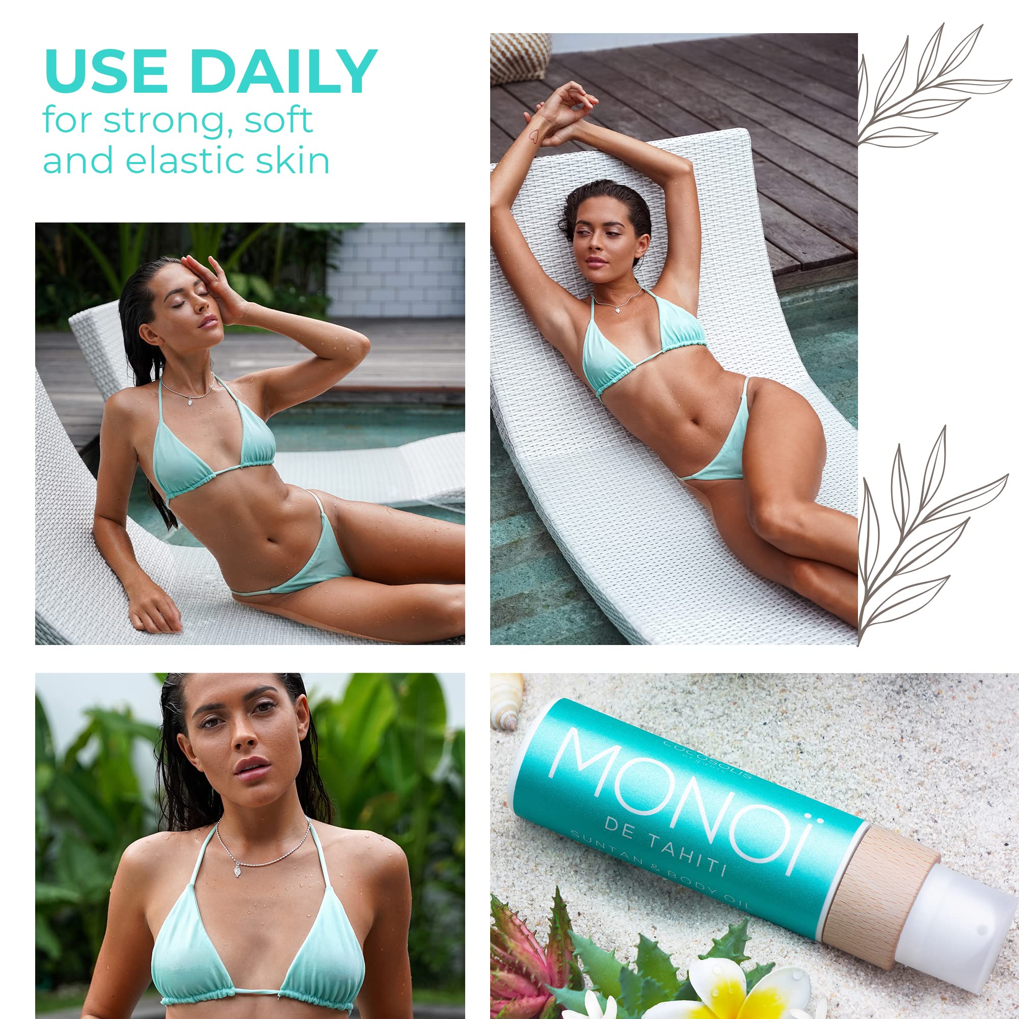 COCOSOLIS Bio Body Oil Bundle – Organic MONOI Tanning Oil & COOL After Sun Oil for Healthy, Long-Lasting Tan & Skin Recovery | Perfect for Beach, Pool & Summer Vacations