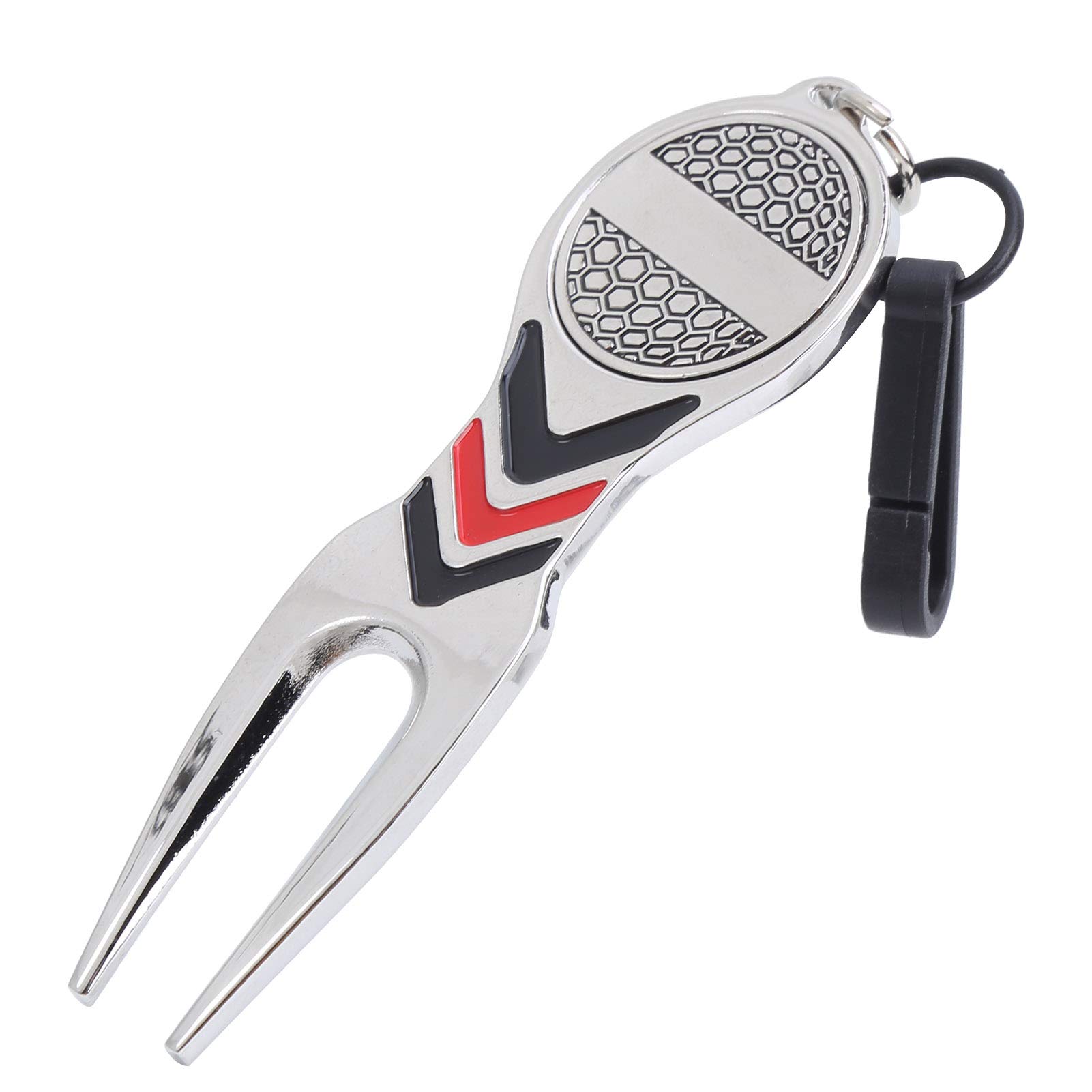 Premium Golf Divot Repair Tool - Stainless Steel Ball Mark Fixer with Comfort Grip | Tournament Approved for Greens Repair | Perfect for Golf Course Maintenance & Practice Sessions