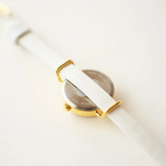 Elegant Women's Wristwatch with White South Sea Pearl Shell - Japanese Handmade Watch for Women | Perfect for Office, Party & Special Occasions