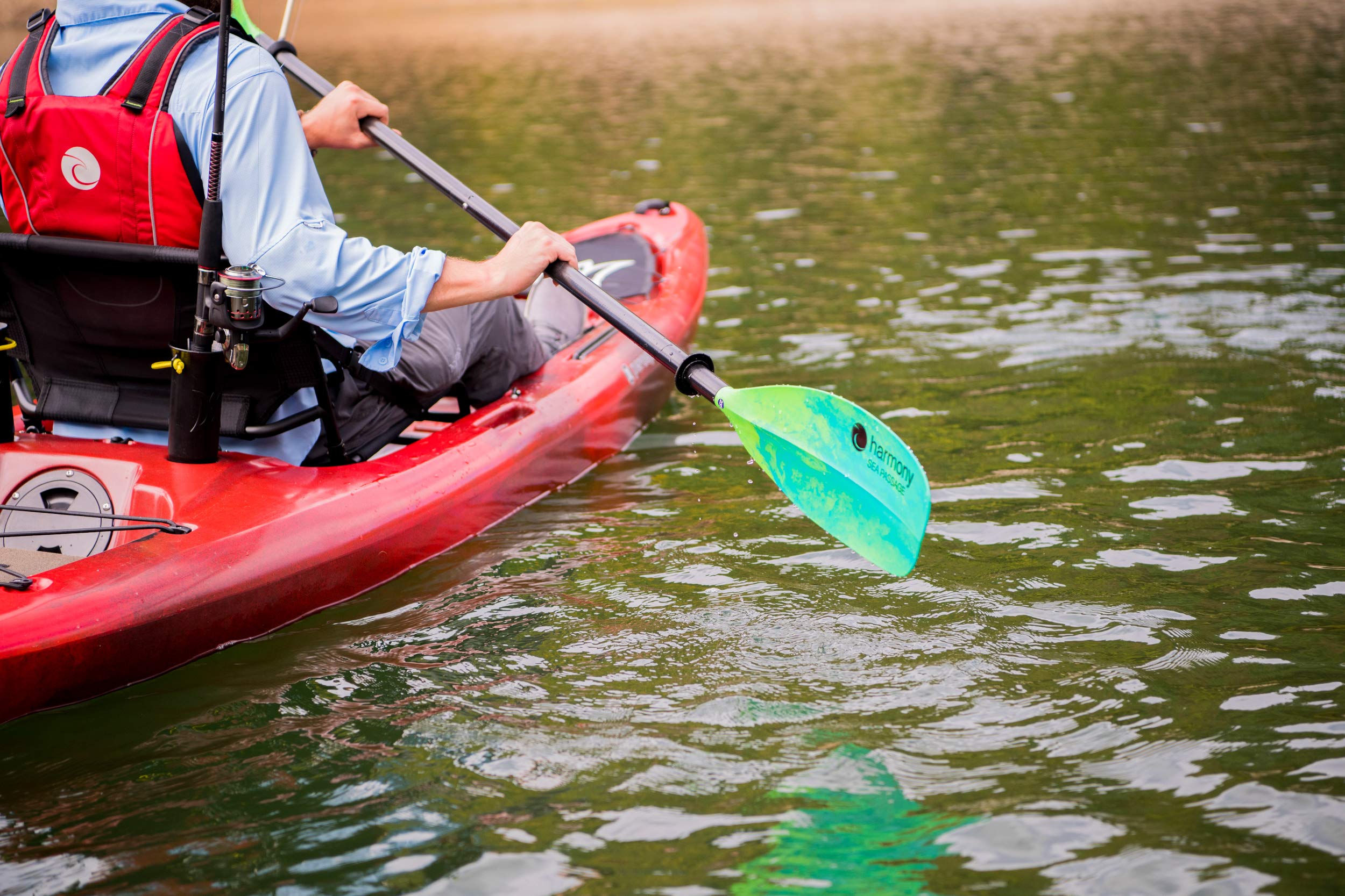 Harmony Gear Sea Passage Paddle - Premium Kayak Paddle for Ocean & Sea Kayaking | Lightweight & Durable Carbon Fiber Shaft | Perfect for Recreational & Touring Kayakers | Ideal for Coastal Adventures & Open Water Exploration
