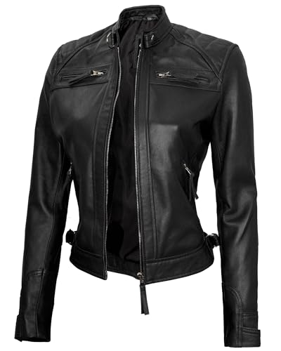 Johnson Leather Jacket Women - Black