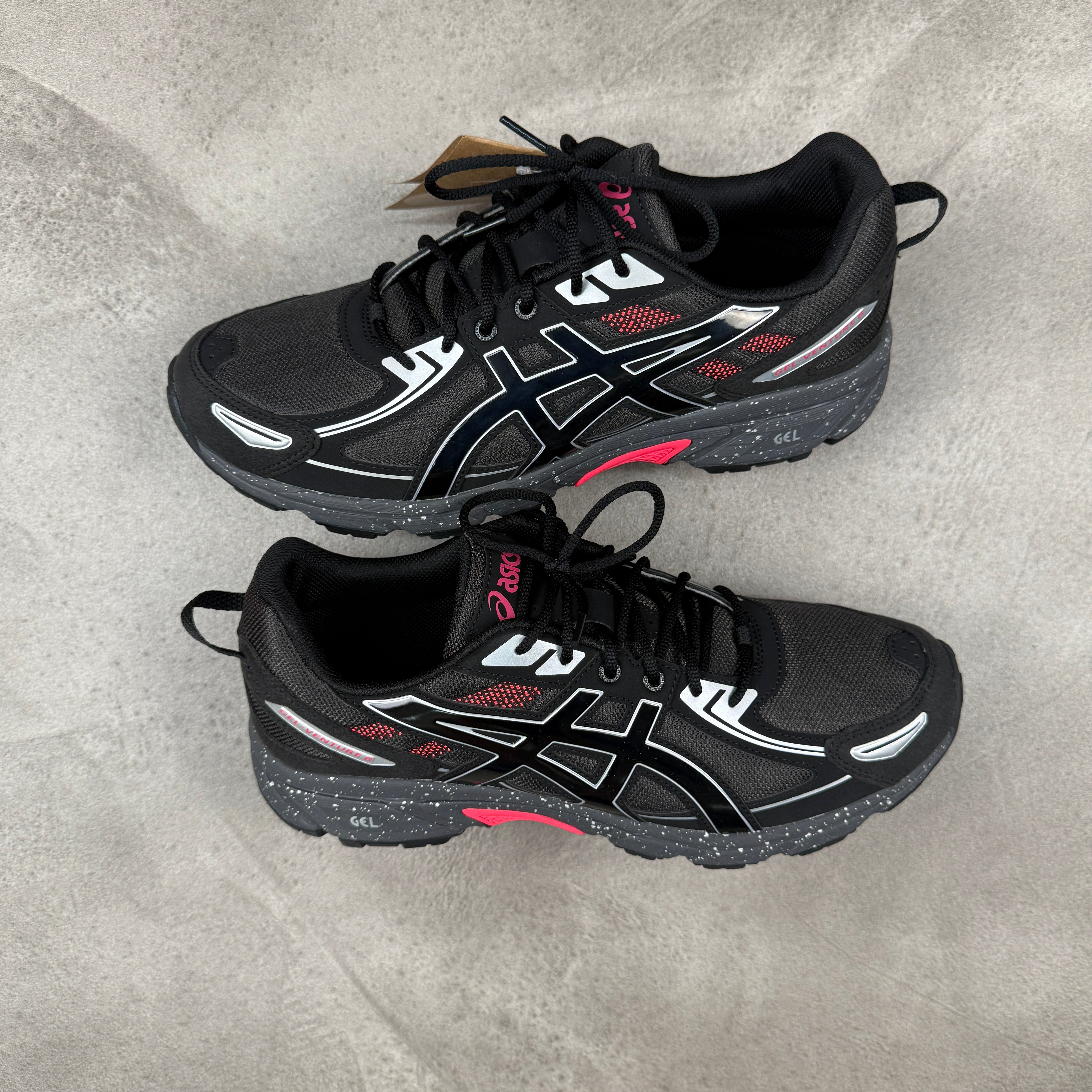 ASICS GEL-VENTURE 6 Running Shoes for Men & Women - Lightweight Trail Running Sneakers with GEL Cushioning, Obsidian Grey/Black - Perfect for Hiking, Jogging & Outdoor Workouts