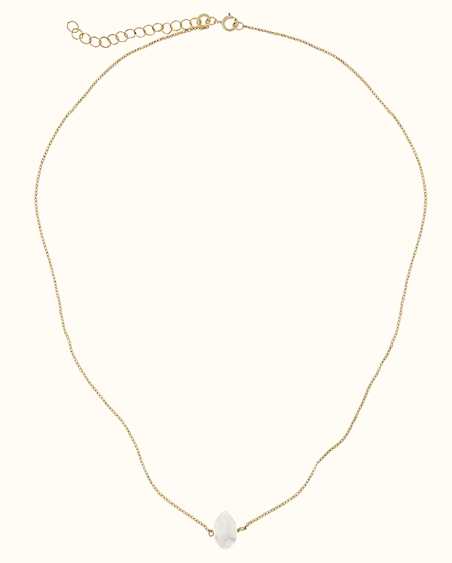 Gara Danielle Herkimer Diamond 14k Gold Filled Necklace - Elegant Crystal Pendant Jewelry for Women, Perfect Gift for Birthday, Anniversary & Special Occasions