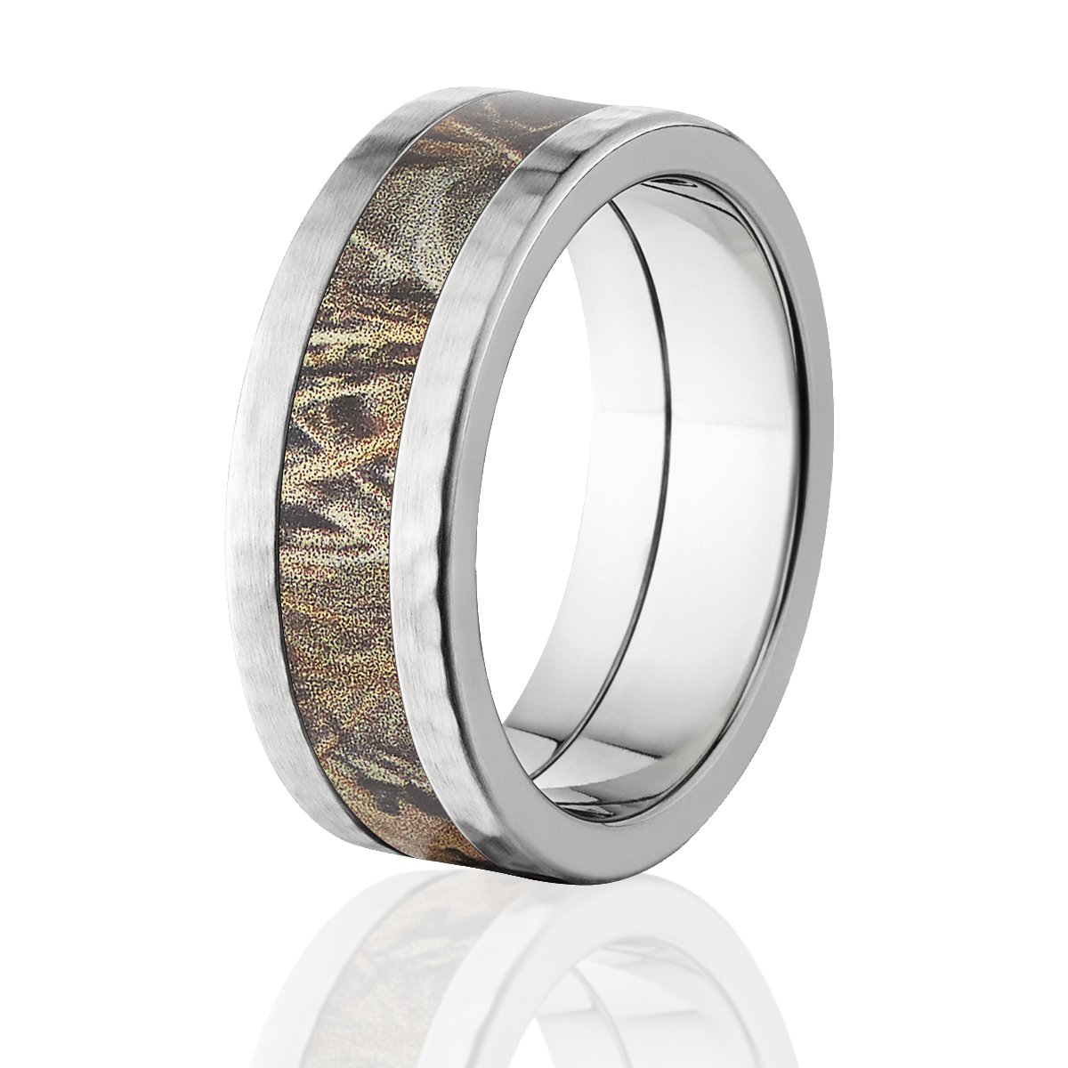 Premium Hammer Finish Realtree Max 4 Camo Rings - Durable Camouflage Bands for Hunting, Fishing & Outdoor Adventures | Perfect for Hunting Gear, Tactical Accessories & Survival Equipment