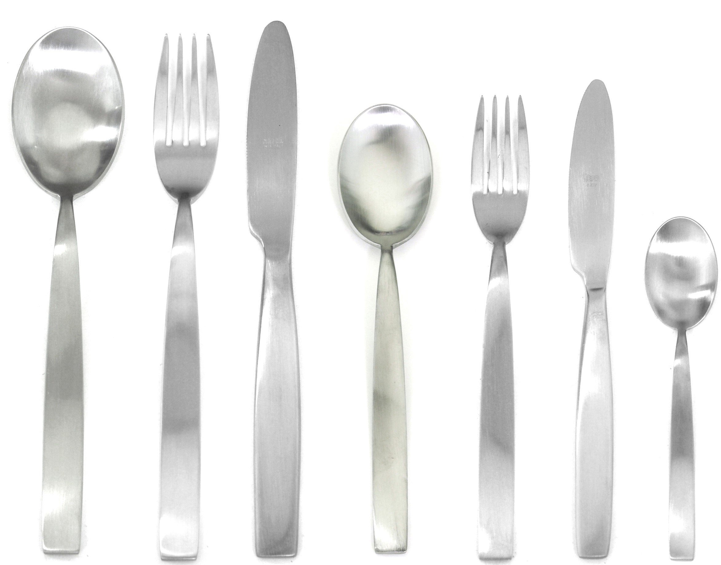Premium MEPRA Stainless Steel Flatware Set - 20-Piece Silverware for Dining, Kitchen & Entertaining - Elegant Metallic Finish for Everyday Use & Special Occasions