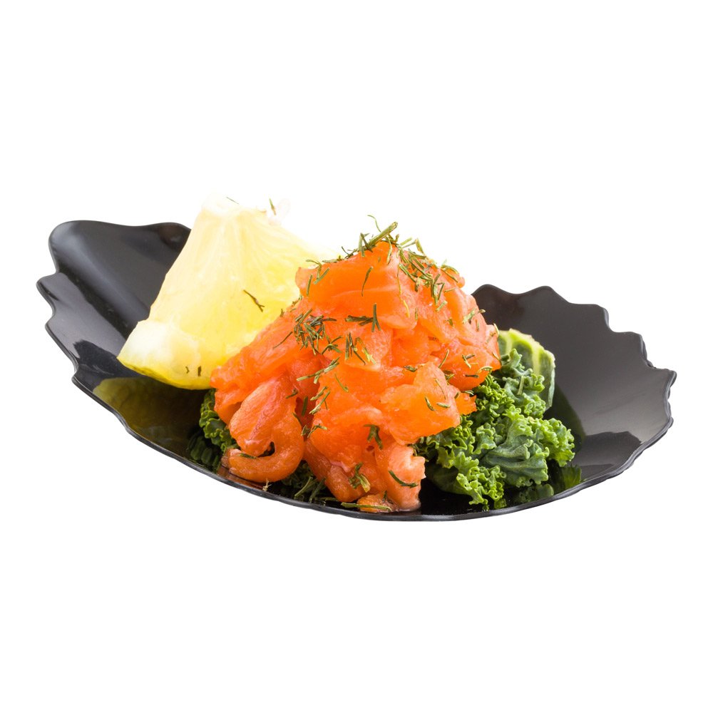 100-Pack Mini Black Plastic Plates 3.3x3.3 Inch - Oyster Shell Shaped Disposable Appetizer & Dessert Plates for Parties, Events, Catering, and Tastings | Durable Restaurantware for Elegant Serving