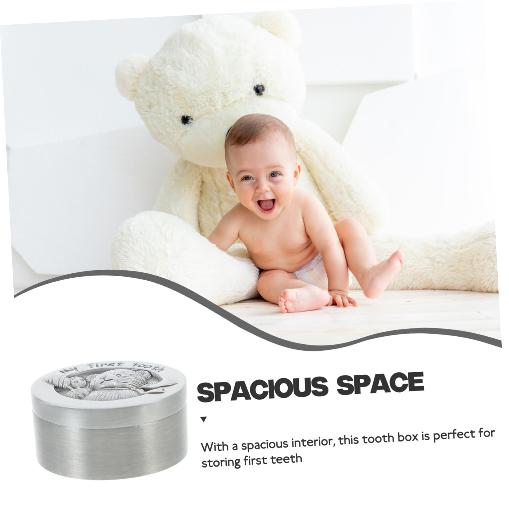 Bestonzon Kids Tooth Storage Box - Durable Metal Tooth Holder Case for Baby Teeth, Organizer & Keepsake Container - Perfect for Tooth Fairy Gifts & Childhood Memories