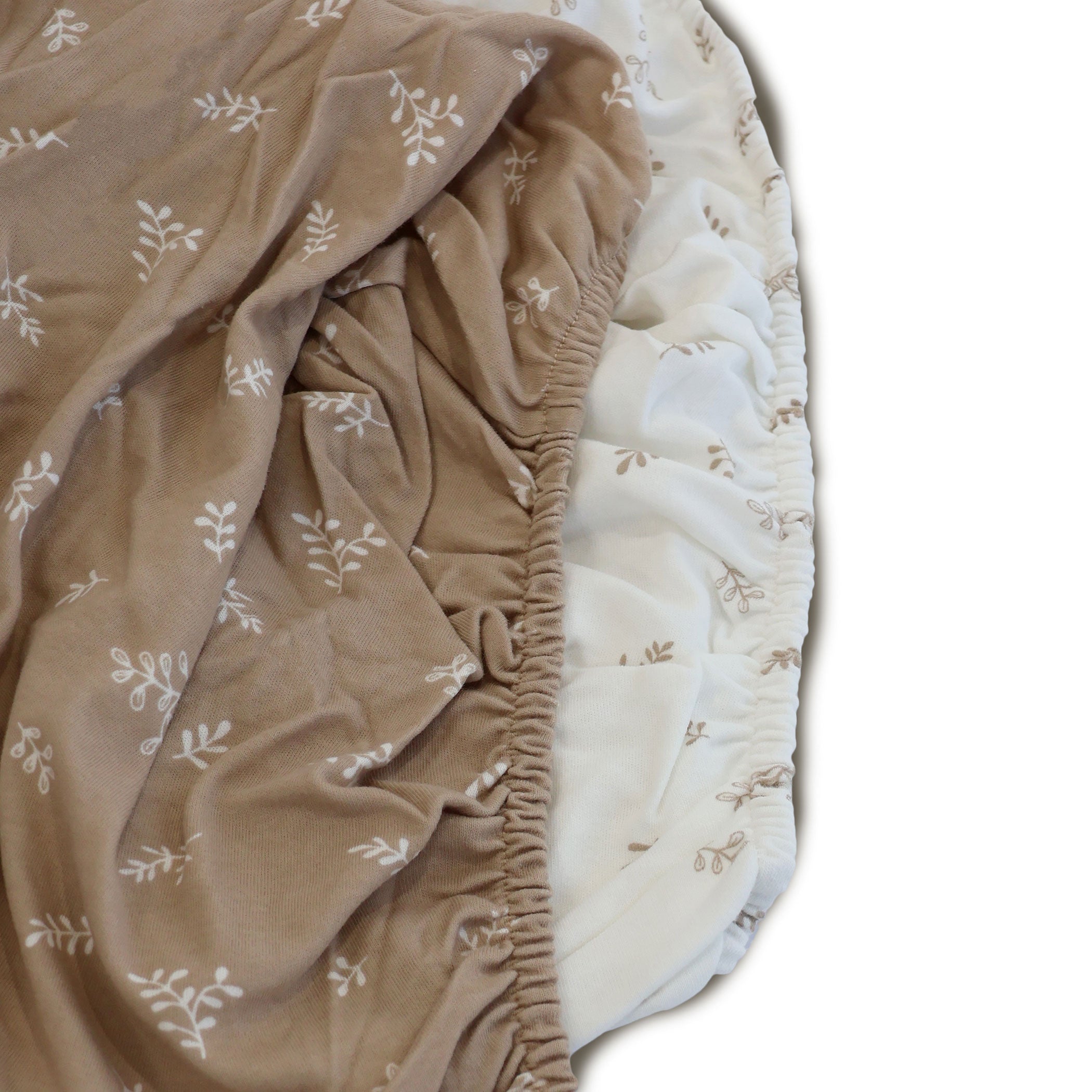 Organic Cotton 2-Pack Crib Fitted Sheets - Soft Breathable Baby Bedding, Chestnut Brown - Perfect for Nursery, Daycare & Travel Cribs