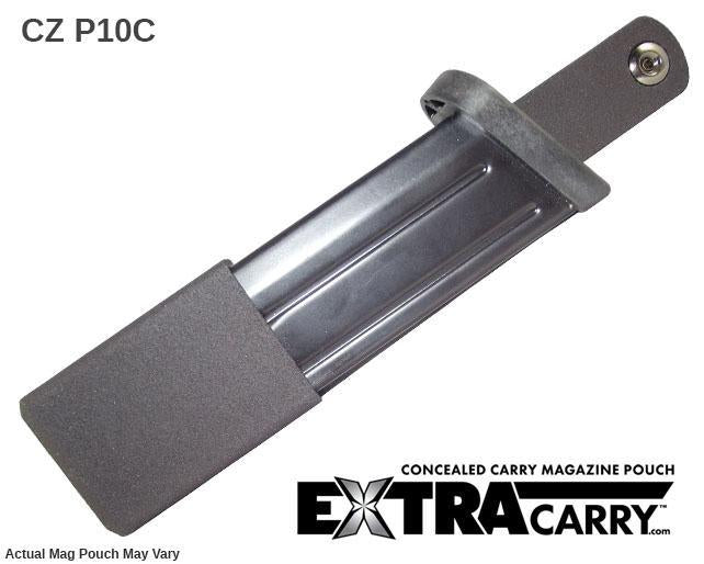 CZ P10C 9mm 15-Round Magazine Pouch - Tactical Holster for Concealed Carry & Range Shooting | Compatible with CZ Pistols | Durable Nylon Construction