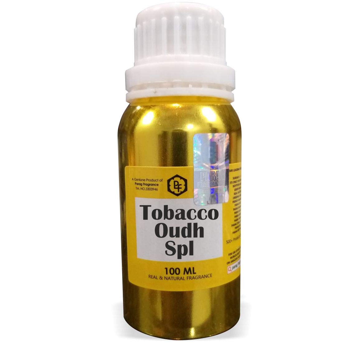 Parag Fragrances Tobacco Oudh Spl Attar 100ml - Alcohol Free Perfume Oil for Men | Long-Lasting Scent | Premium Ittar | Perfect for Special Occasions & Evening Wear