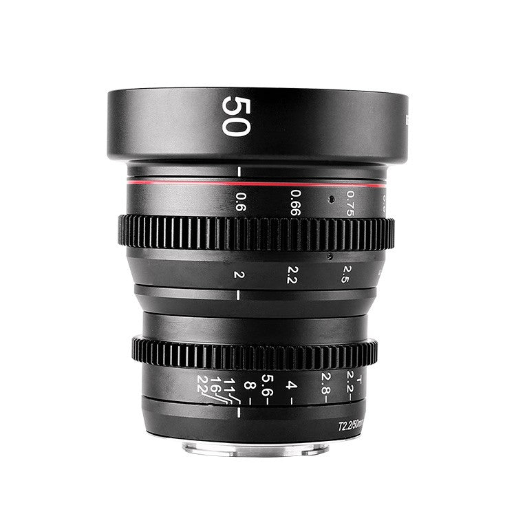 Meike 50mm T2.2 MFT Cine Lens for Micro Four Thirds Cameras - Professional Cinema Prime Lens for Filmmaking, Videography & Photography - Perfect for DSLR, Mirrorless & Video Cameras