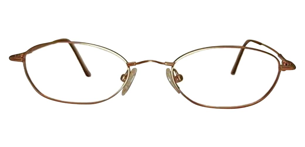 Multi-View Computer Reading Glasses Titanium Frame +1.25 Strength Champagne Color Model 26 - Perfect for Office Work, Gaming & Digital Screen Use