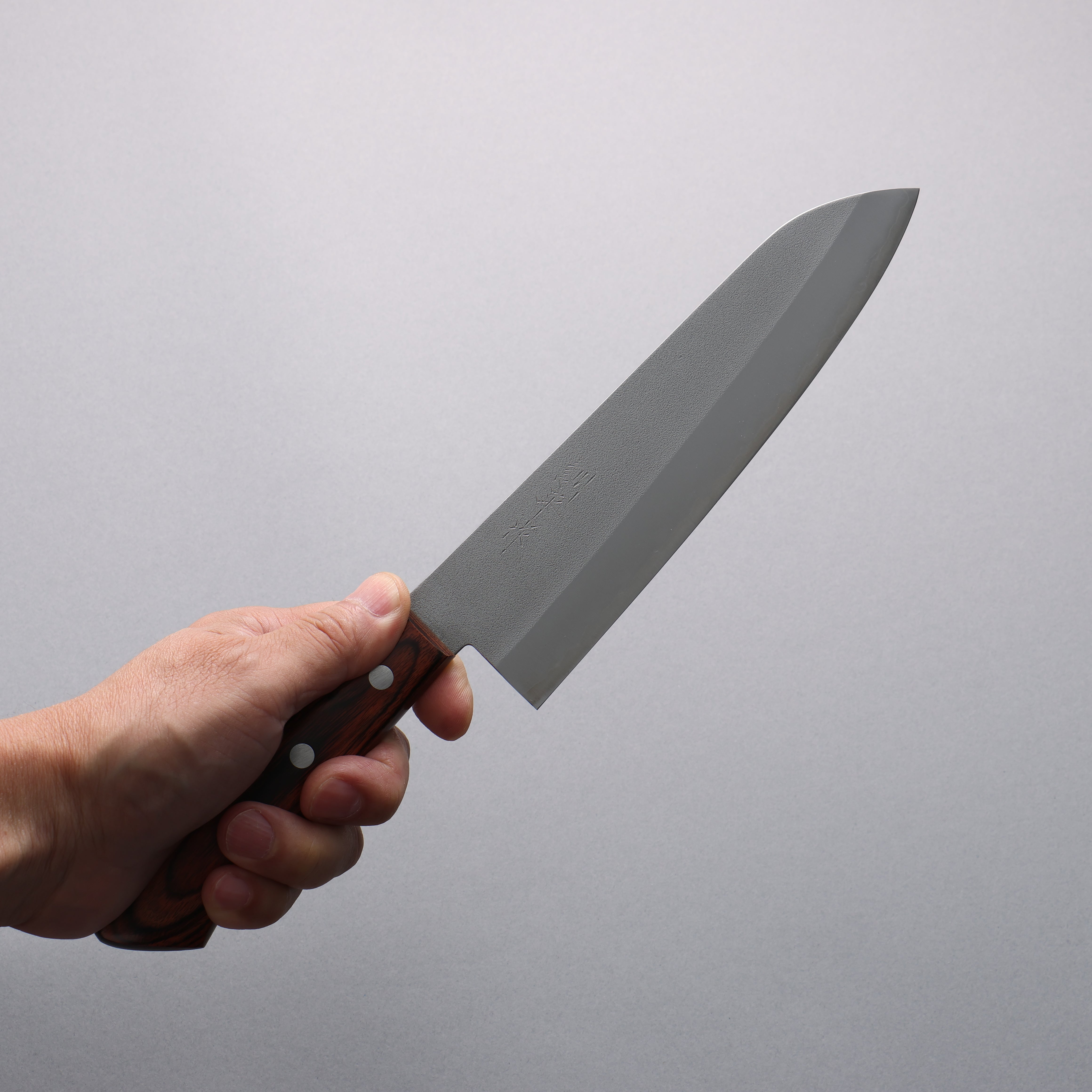 Kunihira VG1 Nashiji Gyuto 180mm Japanese Chef Knife with Mahogany Handle - Perfect for Slicing, Dicing, and Precision Cooking