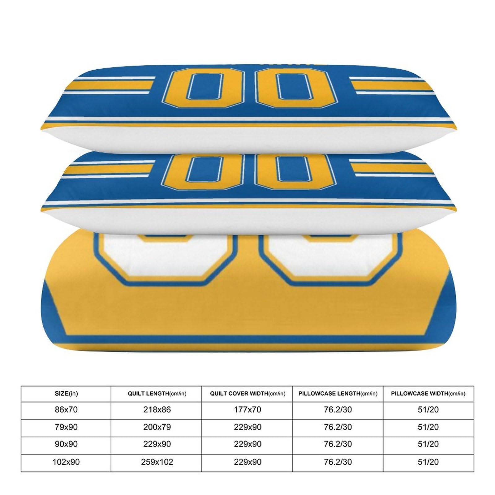Custom Hockey Comforter Set - 3 Piece Bedding (Comforter + 2 Pillowcases) for Hockey Fans | Personalized Name & Number | Soft Lightweight Quilt | Sports Themed Bedroom Decor | Perfect Gift for NHL Fans & Hockey Lovers