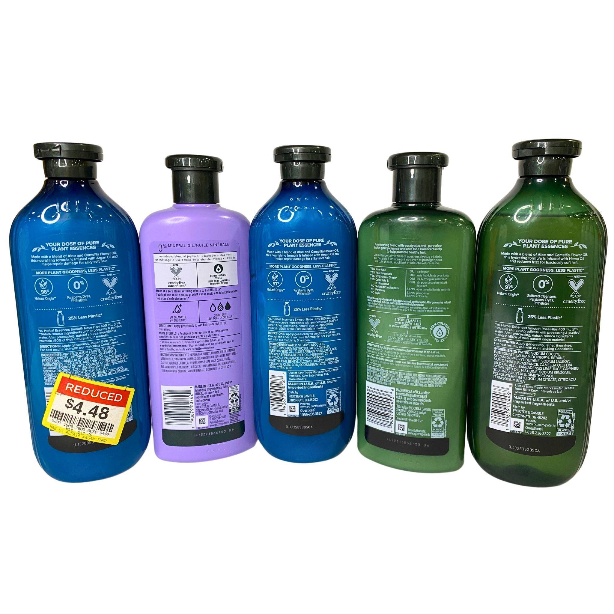 Herbal Essences Shampoo and Conditioner Variety Pack - 60 Pcs Set for Daily Hair Care, Travel & Salon Use