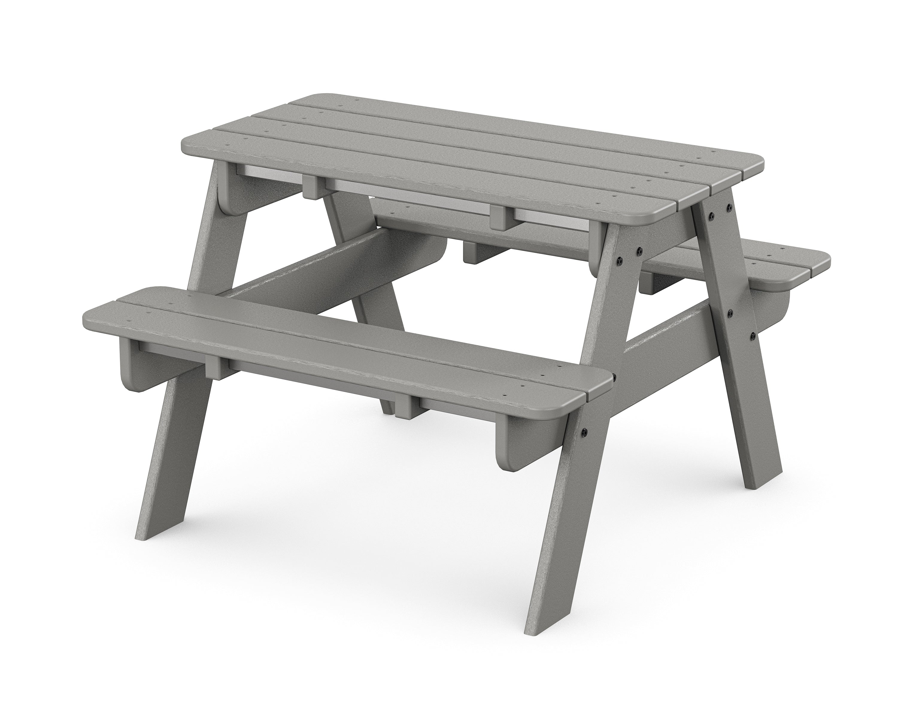 POLYWOOD Kids Picnic Table - Outdoor Durable Plastic Children's Picnic Bench Set for Backyard, Park & Playground - Perfect for Family Gatherings, Birthday Parties & Outdoor Dining