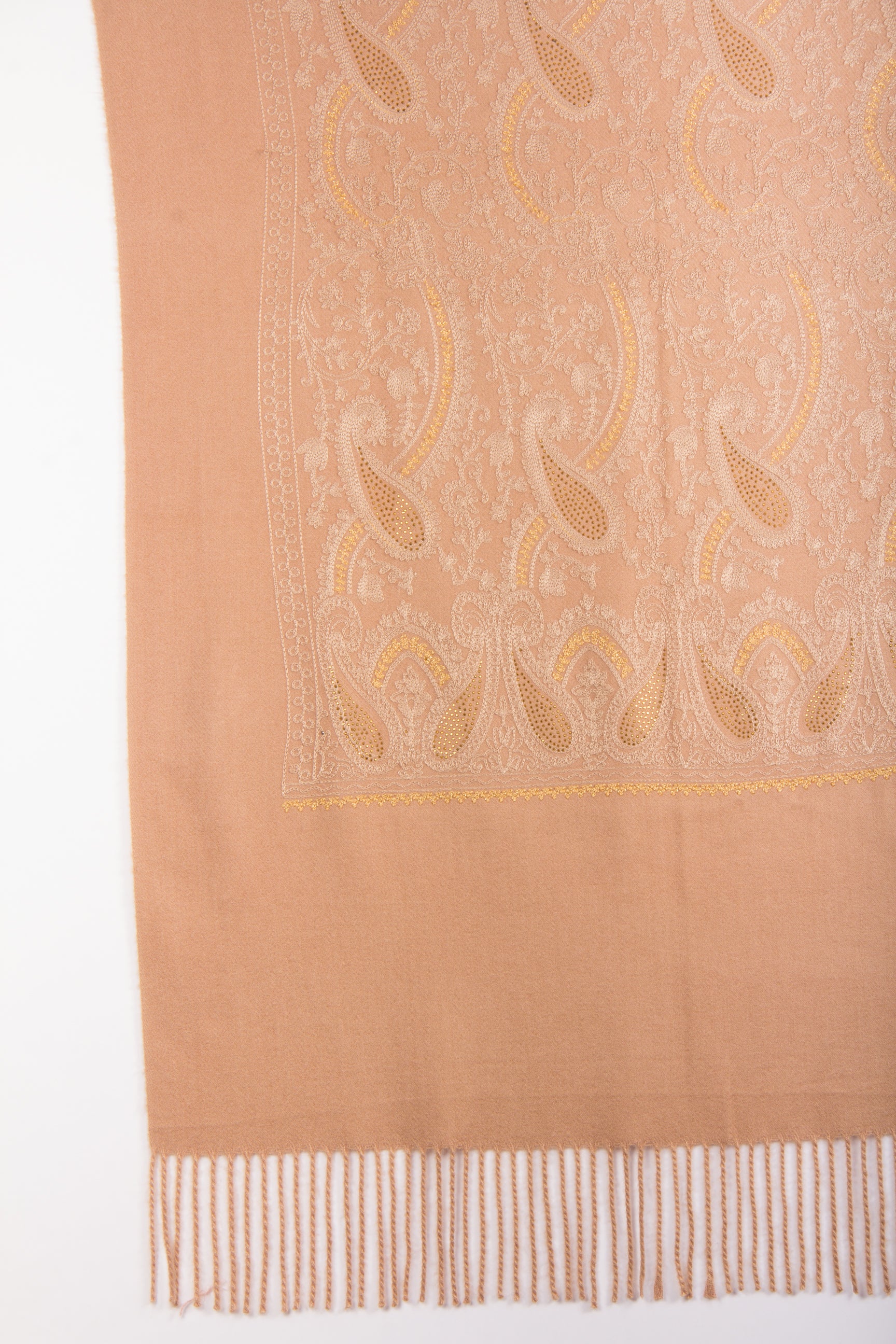 Elegant Reversible Embroidered Scarf for Women - Shimmering Fashion Accessory for Fall & Winter Outfits, Parties and Special Occasions