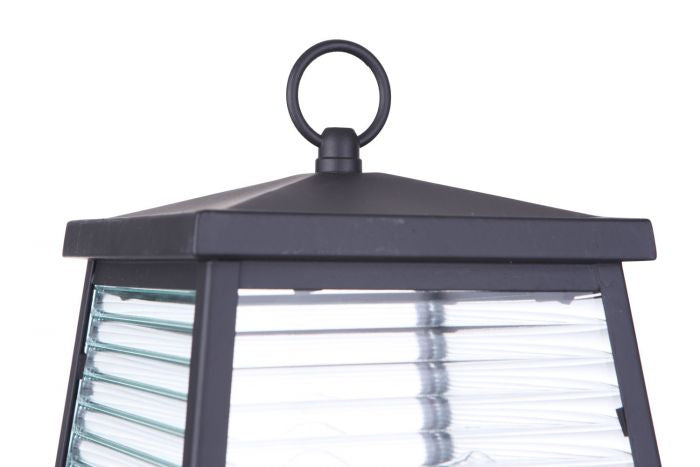 Armstrong 3-Light Outdoor Post Mount in Midnight Black - Durable Weatherproof Exterior Lighting for Patio, Garden, and Driveway