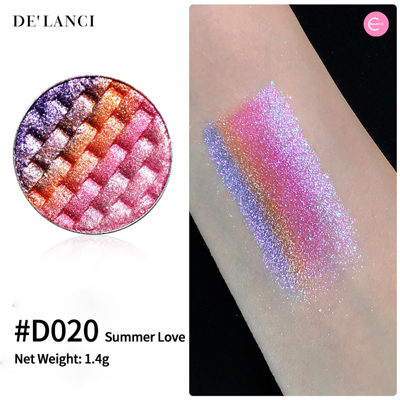 DE'LANCI Dream Player DIY 4 Color Gradient Eyeshadow Palette - Purple Blend for Smokey & Natural Eye Makeup | Perfect for Party, Wedding & Daily Wear
