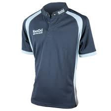 KOOGA Junior Rugby Jersey - Teamwear Match & Training Shirt for Youth Players - Navy/Sky Blue - Perfect for Rugby Practice, Games & Team Sports