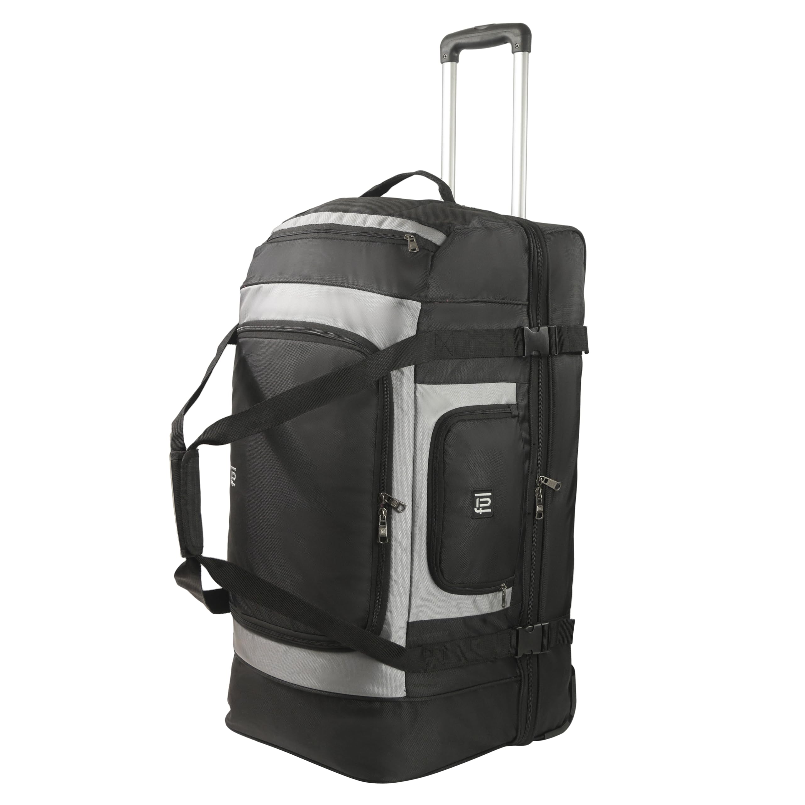 FUL Rig 30 Inch Rolling Duffel Bag - Large Wheeled Travel Luggage for Airplane, Cruise & Business Trips - Durable Spinner Suitcase with Smooth Wheels