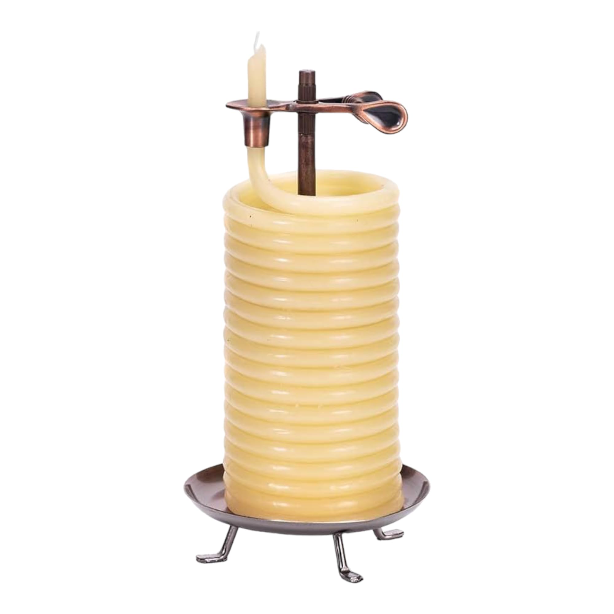 80-Hour Citronella Candle - Natural Beeswax with Cotton Wick, Eco-Friendly Outdoor Mosquito Repellent for Patio, Garden & Camping