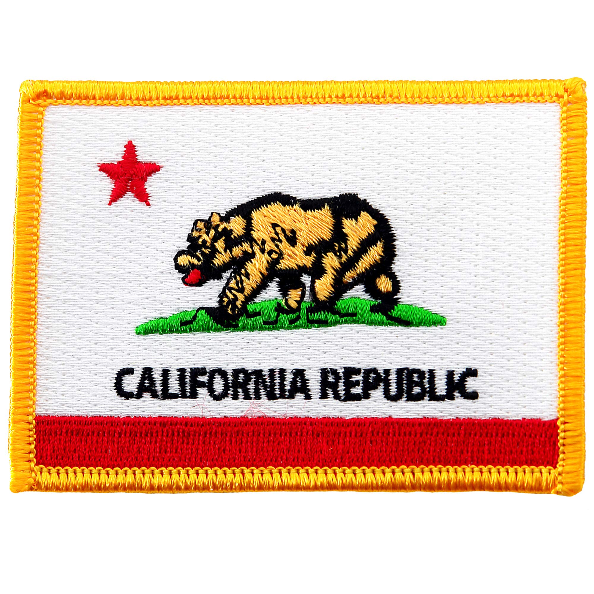 California State Flag Embroidered Patch - Iron-On CA Emblem for Jackets, Hats, Bags & DIY Crafts | Officially Licensed Collectible Souvenir