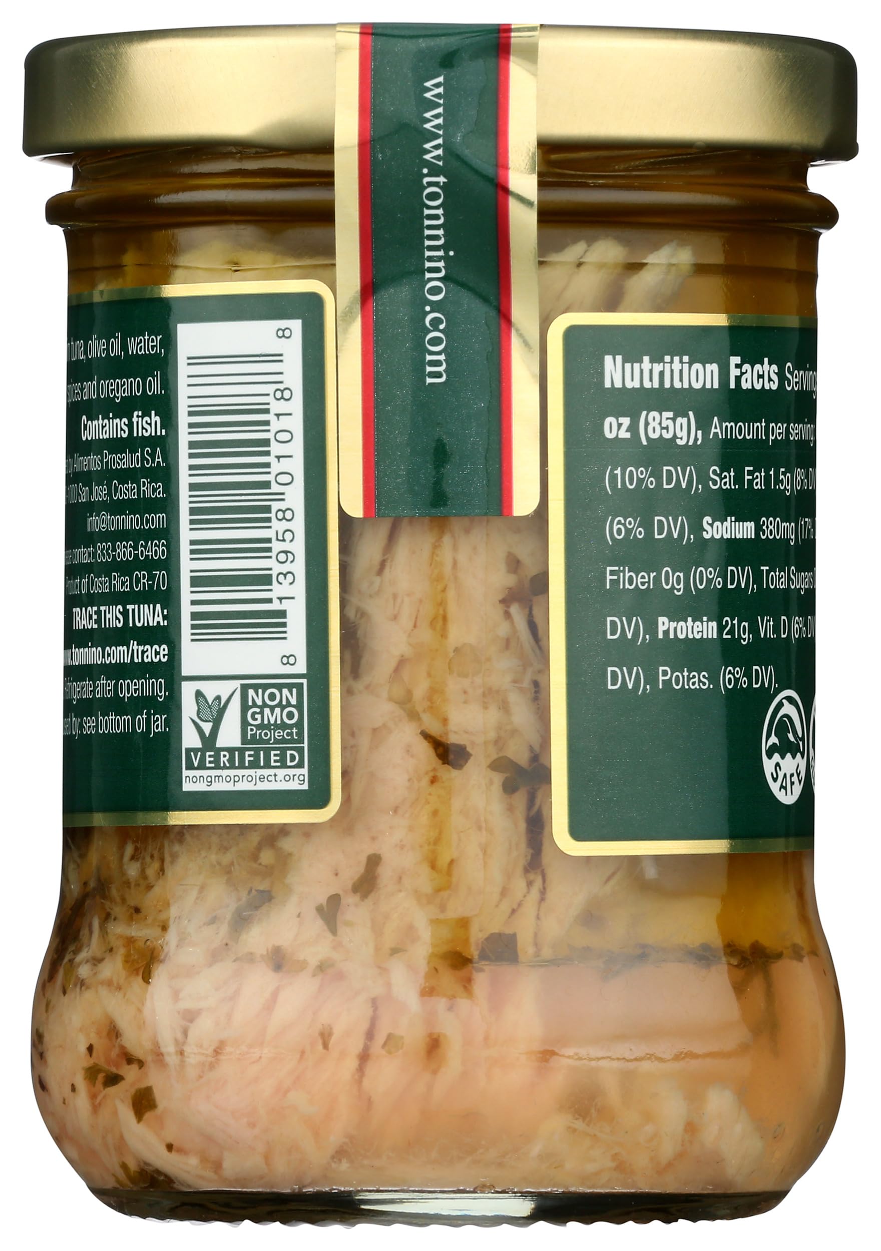 Premium Tonnino Yellowfin Tuna Fillets in Oregano - Wild Caught, High Protein, Keto & Paleo Friendly - Perfect for Salads, Sandwiches, and Healthy Meal Prep