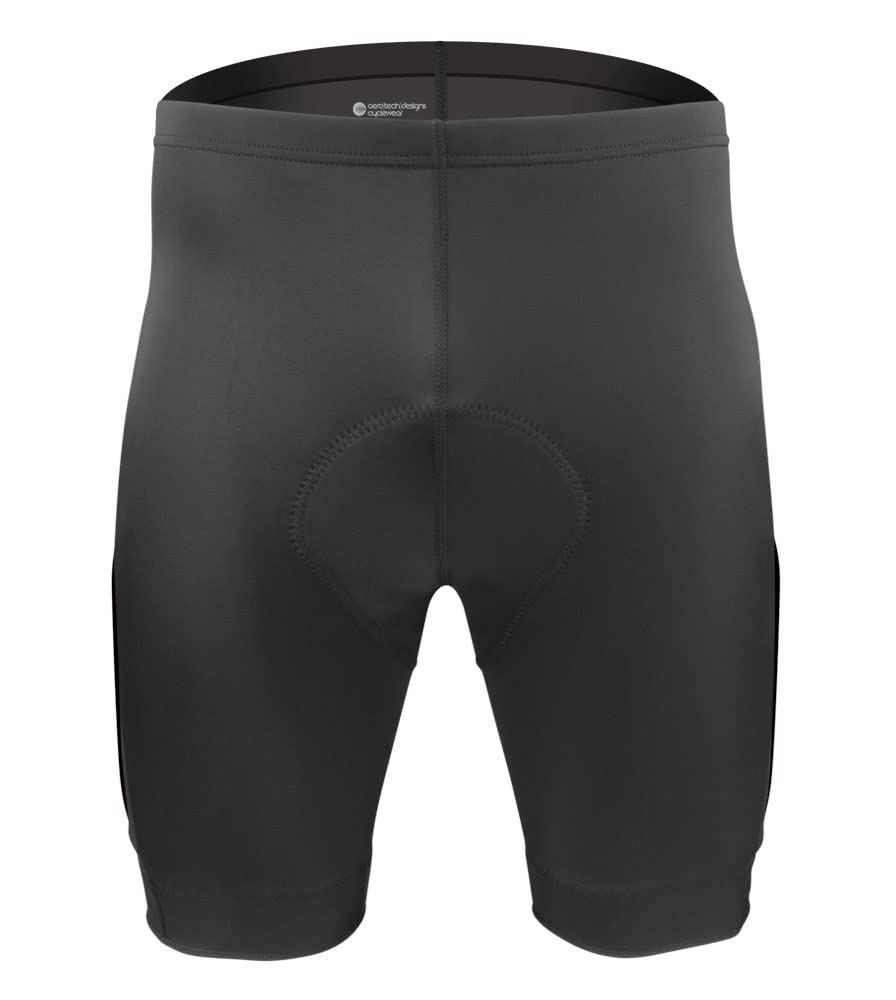 Premium Men's Cycling Shorts with All-Day Comfort & Reflective Side Mesh Pockets - USA Made - Ideal for Road Biking, Mountain Biking & Indoor Cycling Workouts