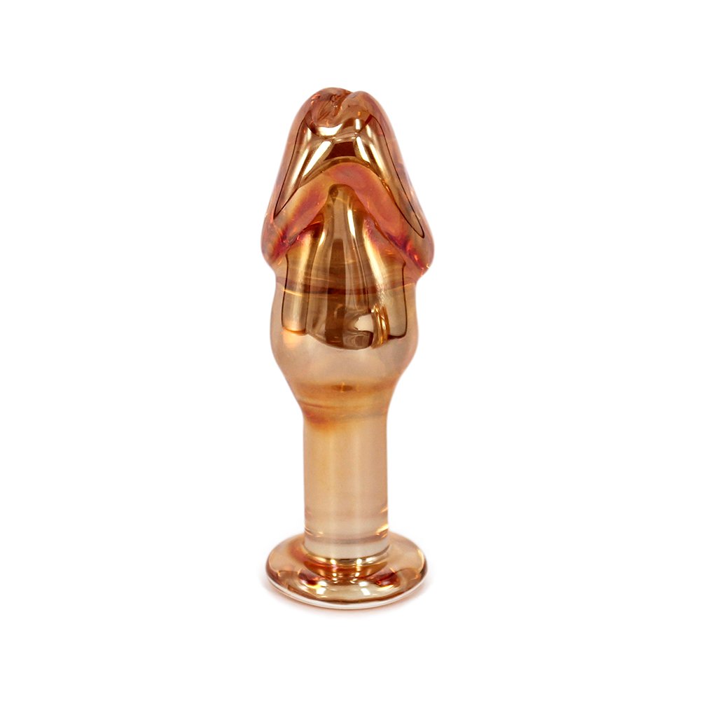 Premium Glass Pleasure Wand Dildo - Smooth Anal Sex Toy & Butt Plug (Small) - Perfect for Solo Play, Couples Exploration & Sensual Massage