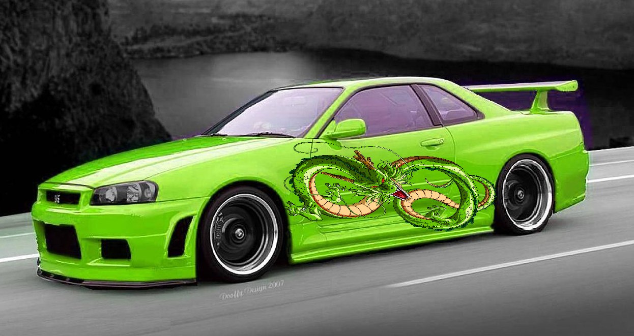 Premium Dragon Full Color Car Decal Sticker - 20