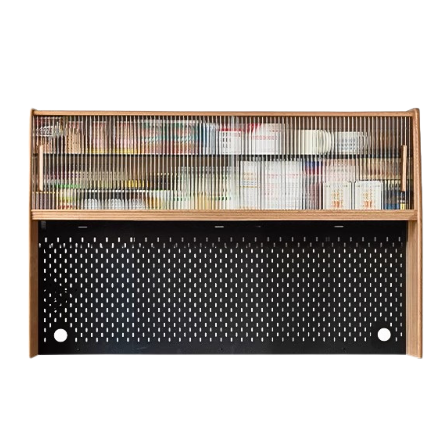 Solid Oak Wood Locker - Multi-Functional Storage Cabinet with Shelves & Drawers - Perfect for Entryway, Bedroom, or Office Organization