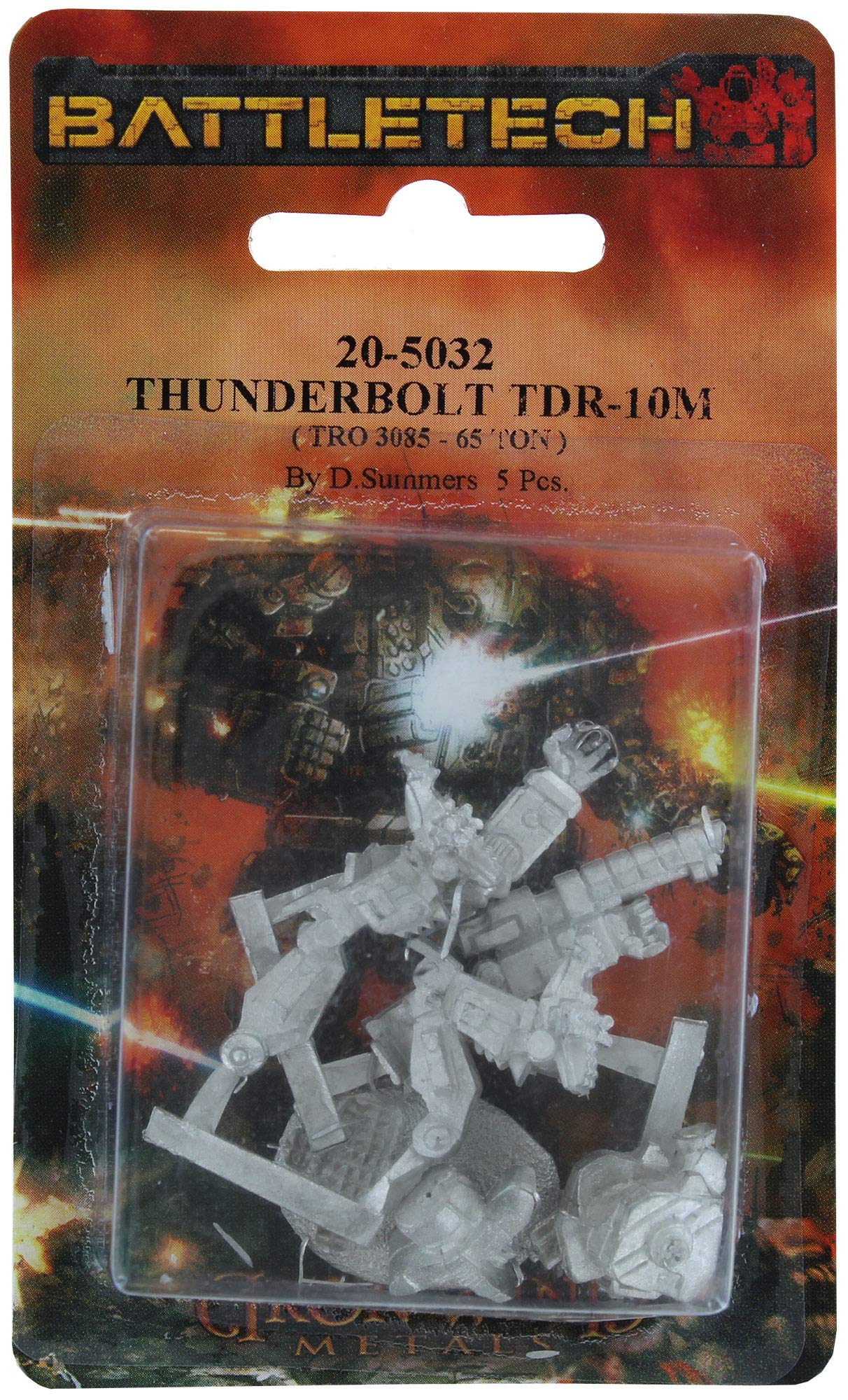 Iron Wind Metals Battletech Miniatures: Thunderbolt TDR-10M - Premium Tabletop Wargaming Miniature for Battletech & MechWarrior Scenarios