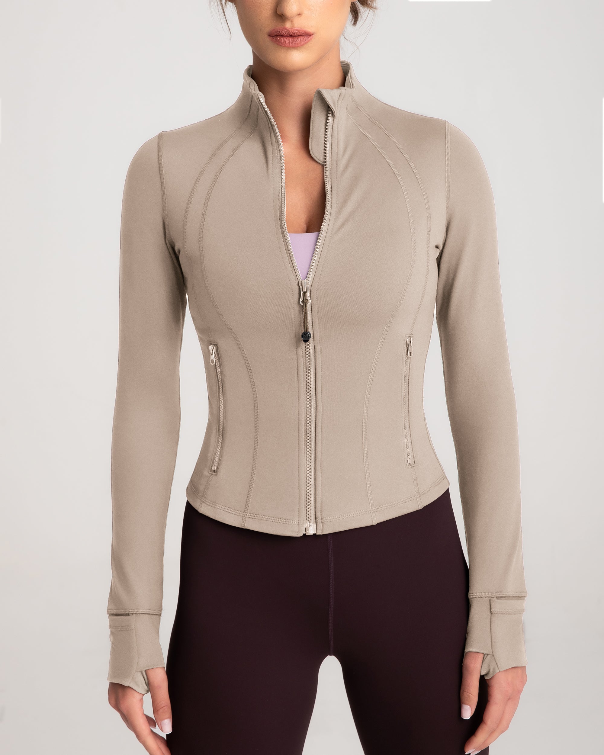 Lightweight Cropped Running Jackets for Women - Breathable & Stretchable Workout Tops - Perfect for Jogging, Gym & Outdoor Activities